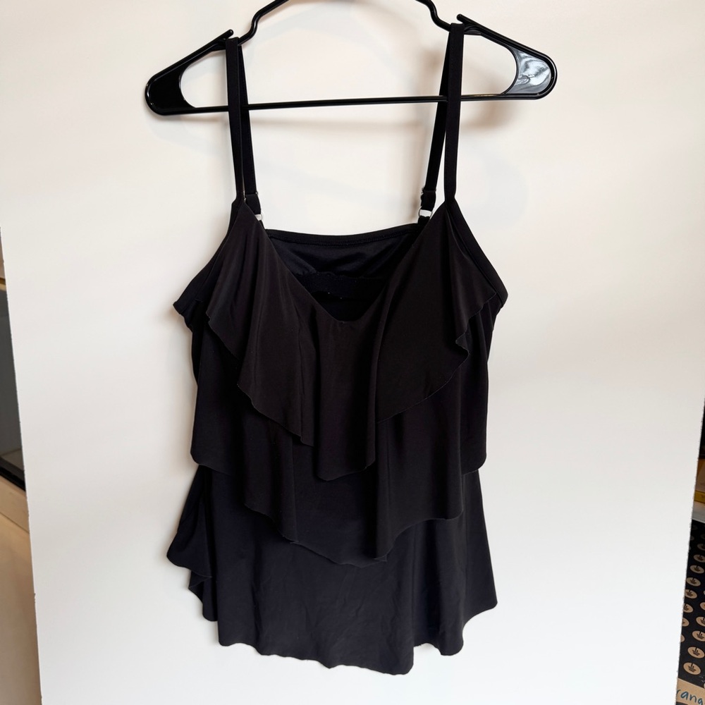 Flattering Ruffle Tankini Swim Top